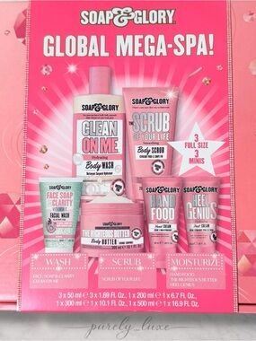 Soap & Glory Pink Global Mega-Spa Body Care Gift Set